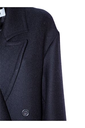 Black virgin wool long coat MAURO GRIFONI | GT26004737003